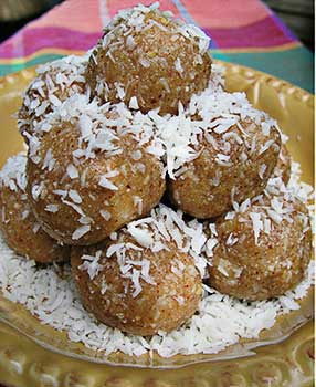 Almond Butter Coconut Truffles