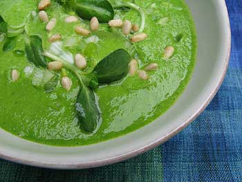 Spinach, Avocado, Basil Soup